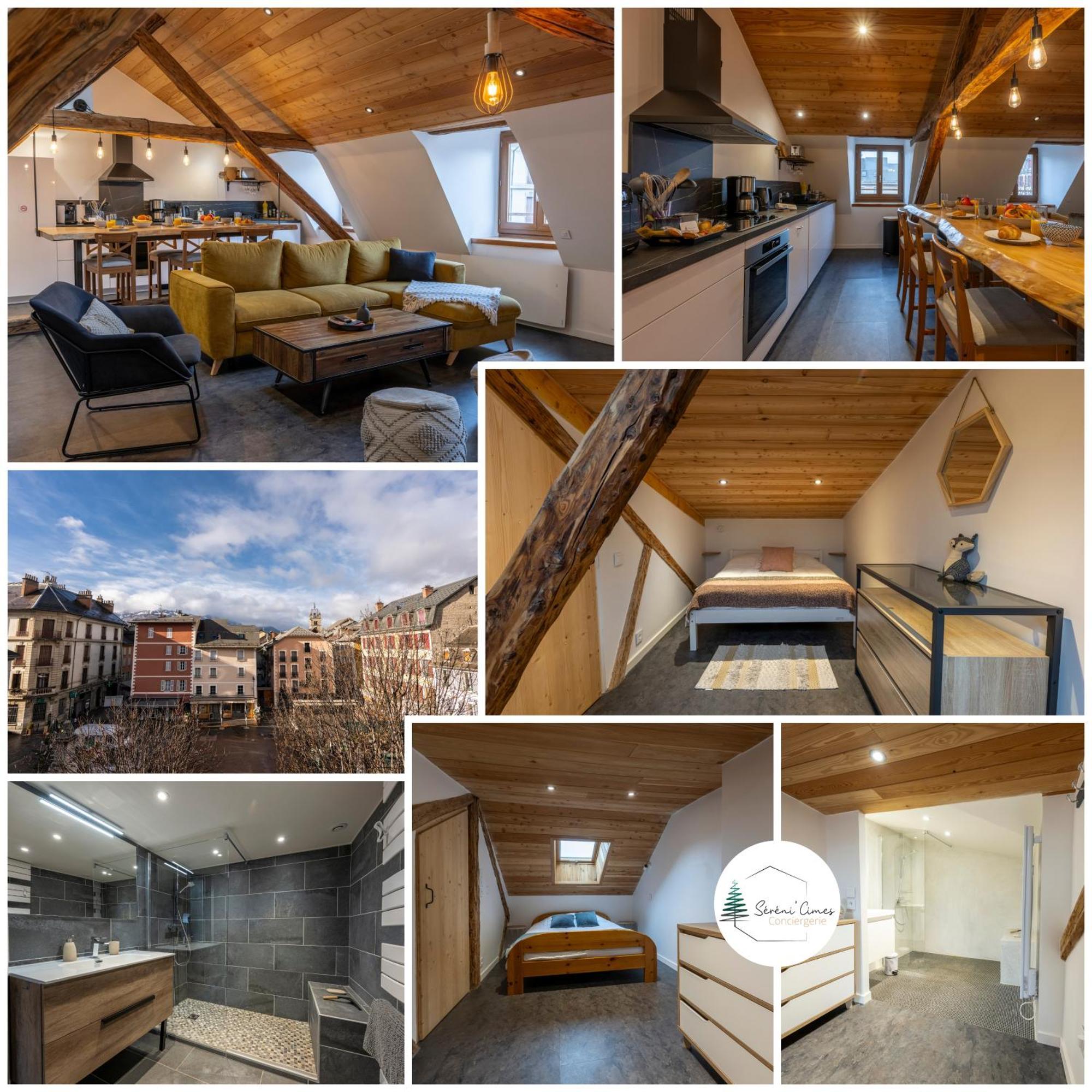 Superbe Loft - Situ Sur La Place Centrale Barcelonnette Exterior foto
